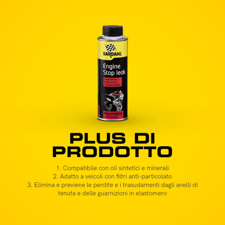 Bardahl Engine Stop Leak ferma perdite olio motore
