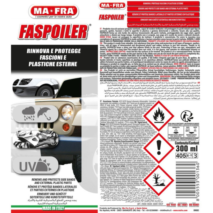 Mafra Faspoiler ravviva plastiche esterne 300 ml