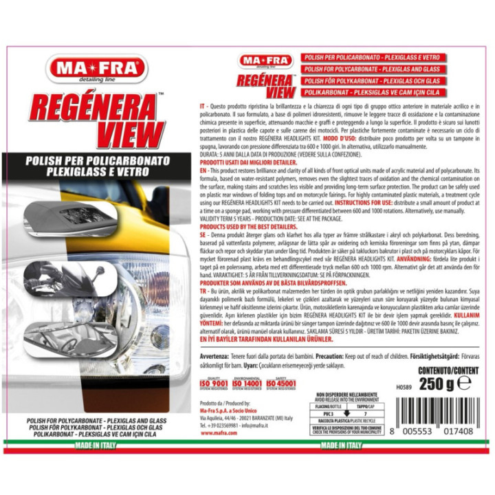 Mafra Regénera View polish fari e policarbonato 300 g