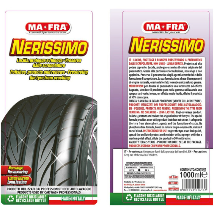 Mafra Nerissimo nero gomme 1 L