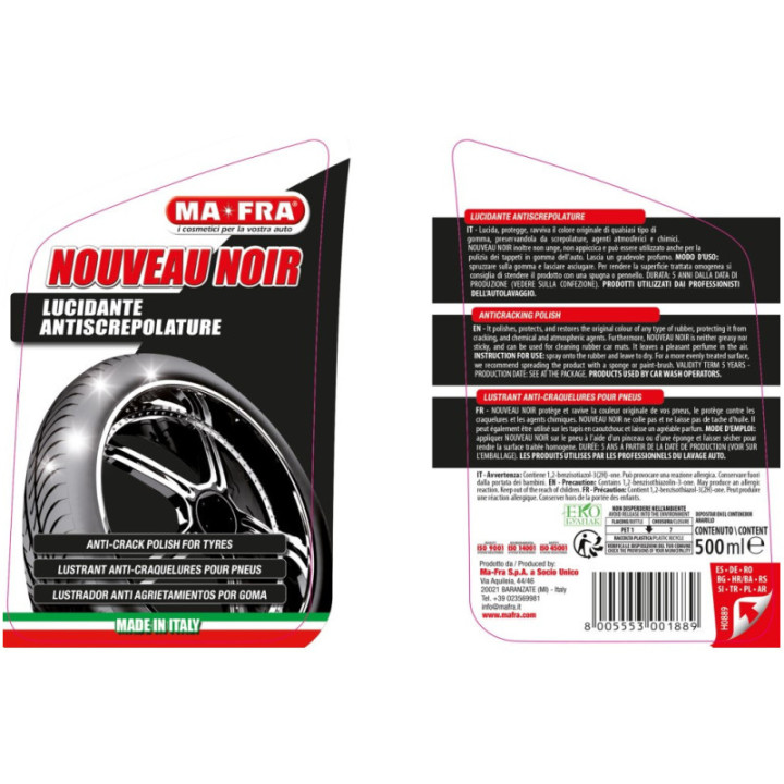Mafra Nouveau Noir lucida gomme 500 ml