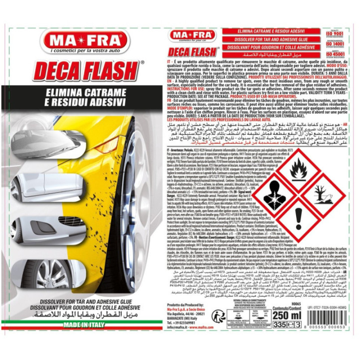 Mafra Deca Flash togli catrame e adesivi 250 ml