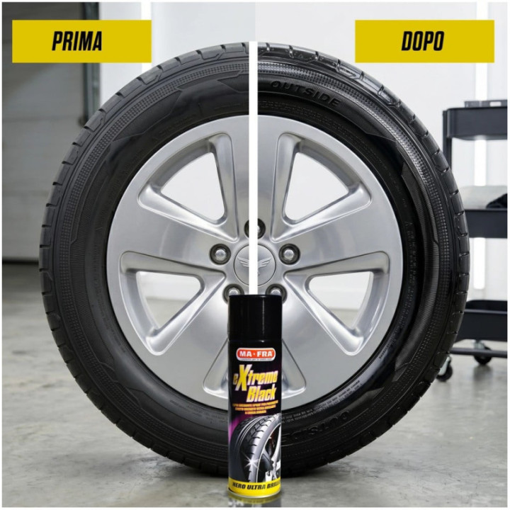 Mafra Extreme Black lucida gomme effetto bagnato 300 ml