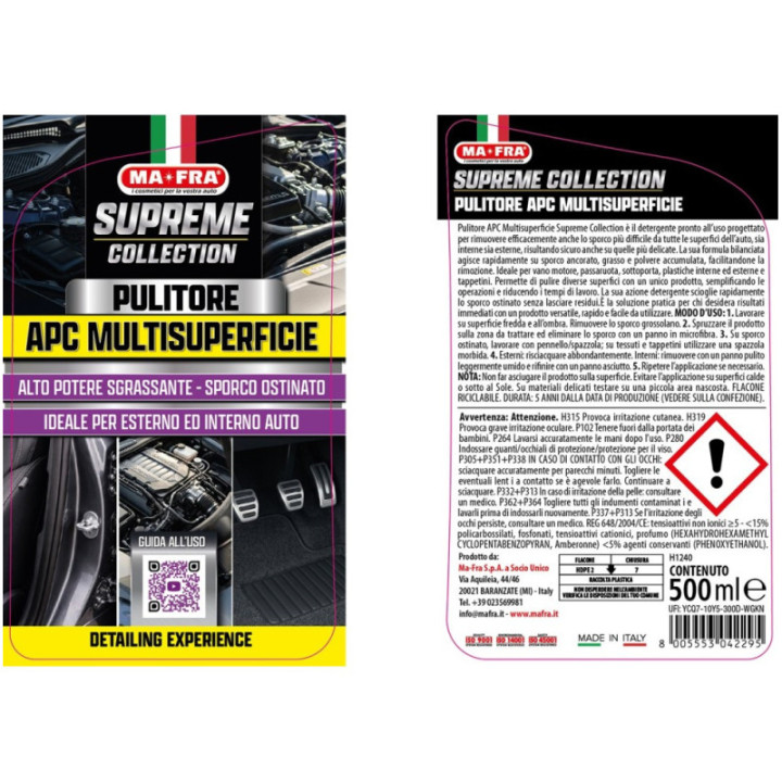Mafra Pulitore APC multisuperficie Supreme Collection 500 ml