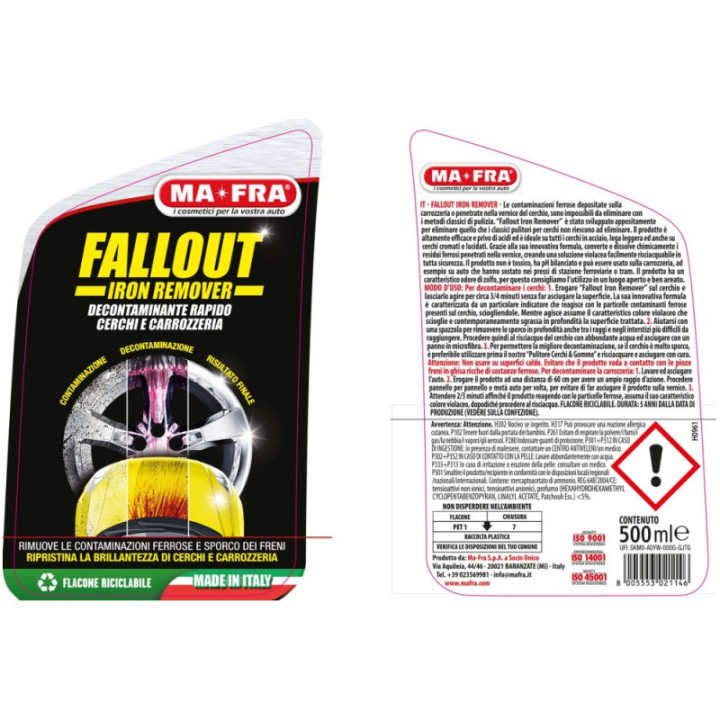 Mafra Fallout Iron Remover decontaminante ferroso 500 ml