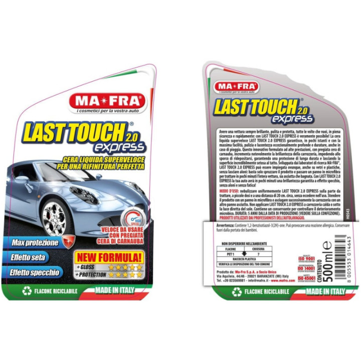 Mafra Last Touch Express 2.0 cera spray istantanea 500 ml