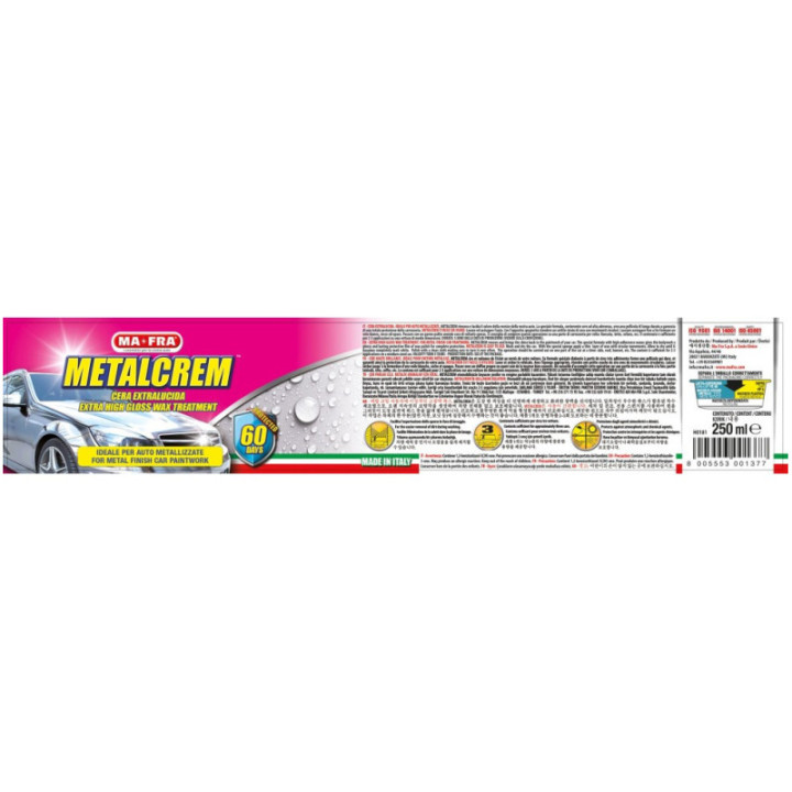Mafra Metal Crem cera in pasta per auto metallizzate 250 ml