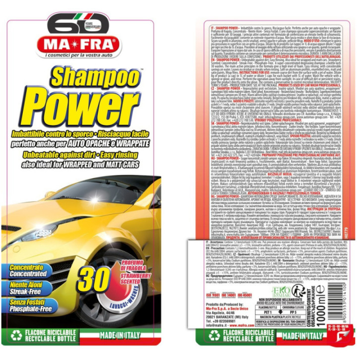 Mafra Shampoo Power sgrassante superconcentrato