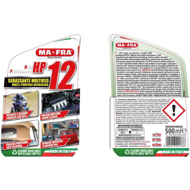 Mafra HP 12 sgrassatore universale al limone 500 ml