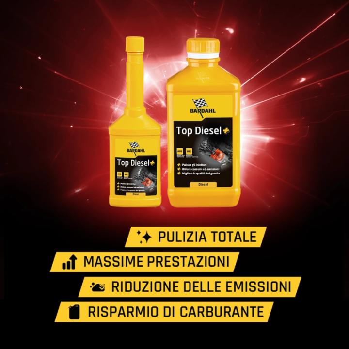 Bardahl Top Diesel+ 250 ml additivo pulizia iniettori diesel