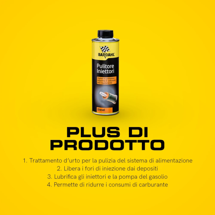 Bardahl Pulitore Iniettori Diesel trattamento d'urto