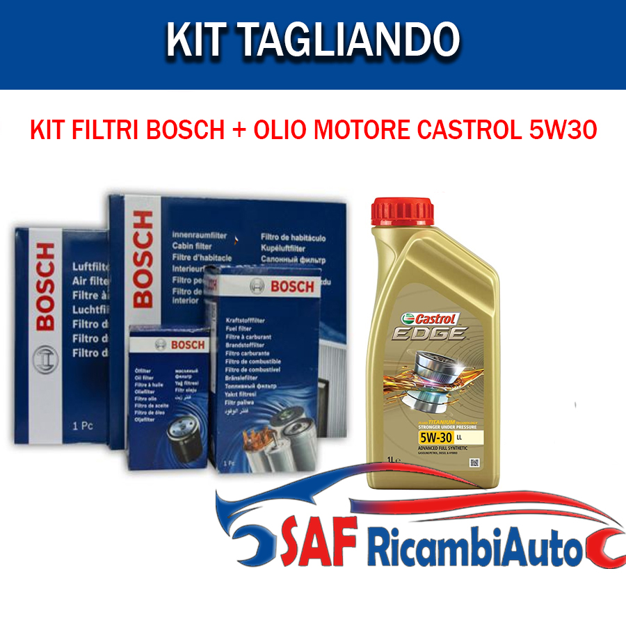 KIT TAGLIANDO FILTRI BOSCH OLIO CASTROL 5W30 BMW X4 F26 30D 3.0 204KW 277CV eBay