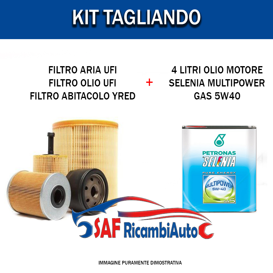 KIT TAGLIANDO FILTRI UFI 4LT OLIO SELENIA GAS FIAT TIPO 1.4 88KW 120CV GPL eBay